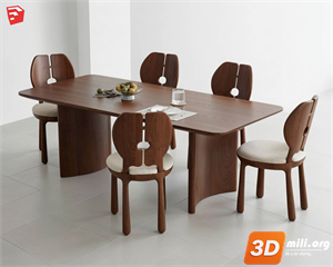 Dining Table Set Skp Files